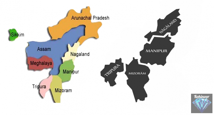 Tripura, Mizoram, Manipur 